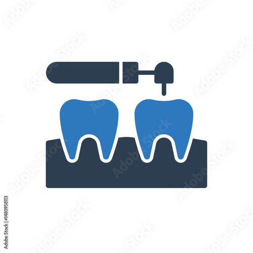 Drill Tooth Icon - Root Canal Icon