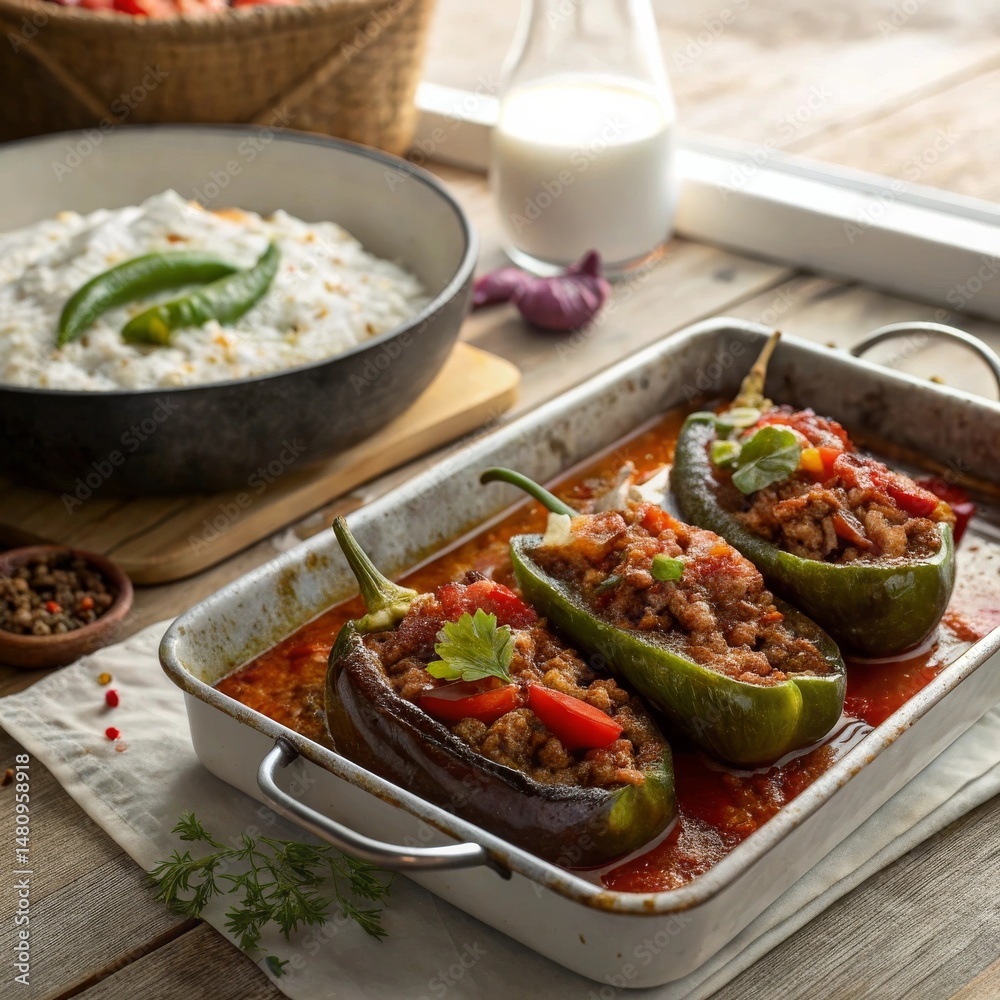 Stuffed Eggplants (Karnıyarık) with Rice Stuffed Eggplants (Karnıyarık) with Rice
