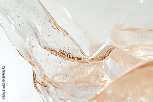 abstract background with gel liquid in trendy pantone color