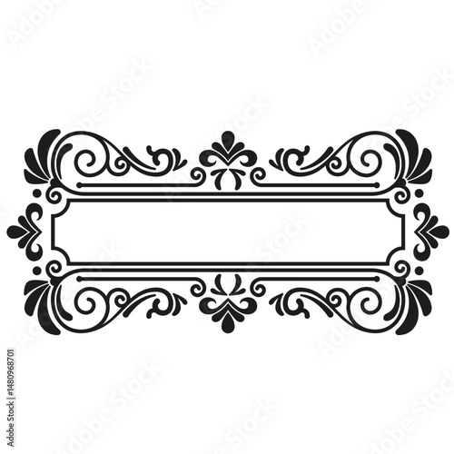 Elegant flourish frame