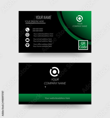 The Corporate Business Card / Clean & Creative Modern Corporate Business Card.