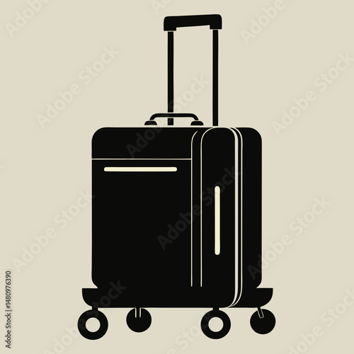 suitcases isolated on white