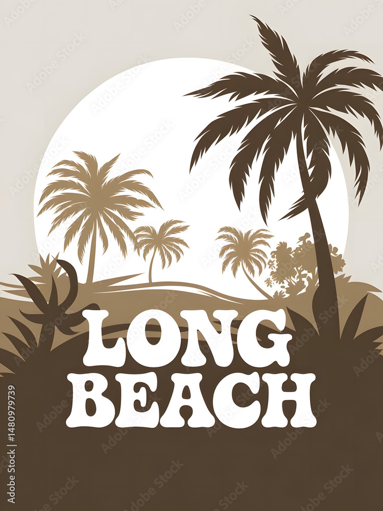 Obraz premium Long Beach Poste