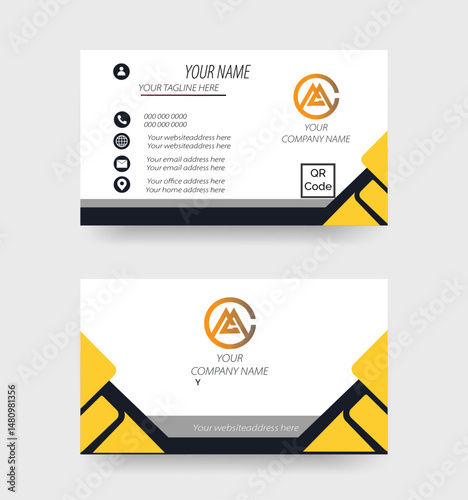 The Corporate Business Card / Clean & Creative Modern Corporate Business Card.	