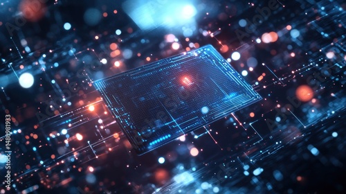 Futuristic circuit board