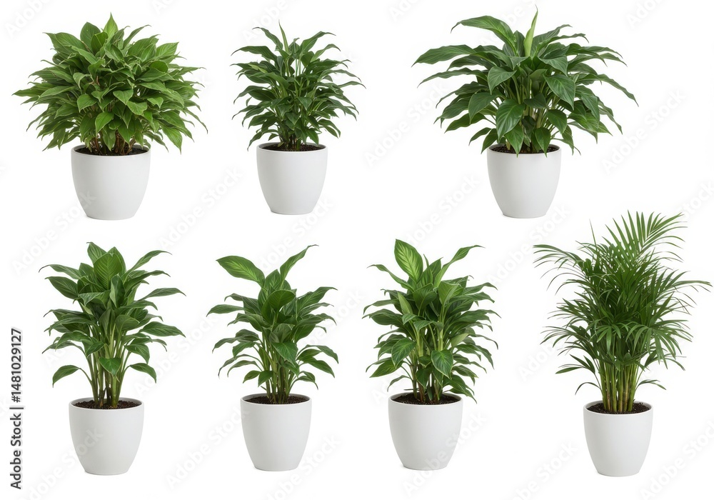 Obraz premium Potted plants collection isolated