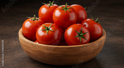 Another bowl of ripe red tomatoes.
