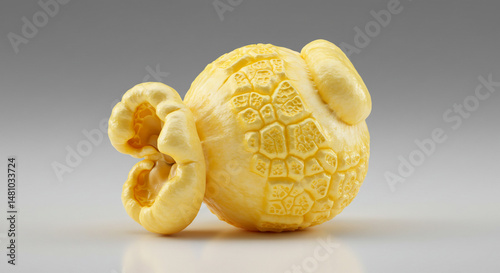 Pile of light yellow popcorn.
