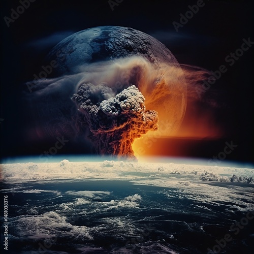 Earth experiencing a global nuclear cataclysm
