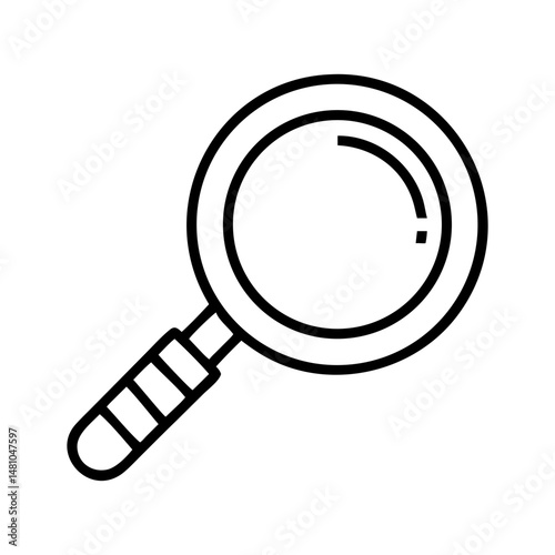 vector magnifying glass icon