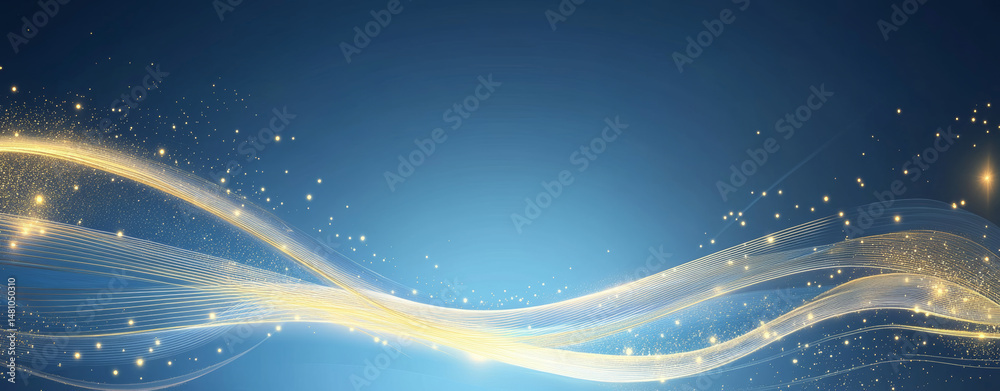 Obraz premium Blue glowing technology background