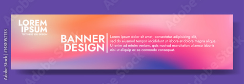 Modern banner design with a spring breeze inspired background