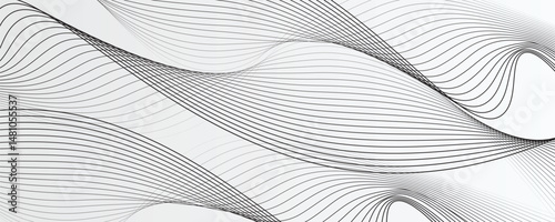 Abstract vector background with black wavy lines. EPS10