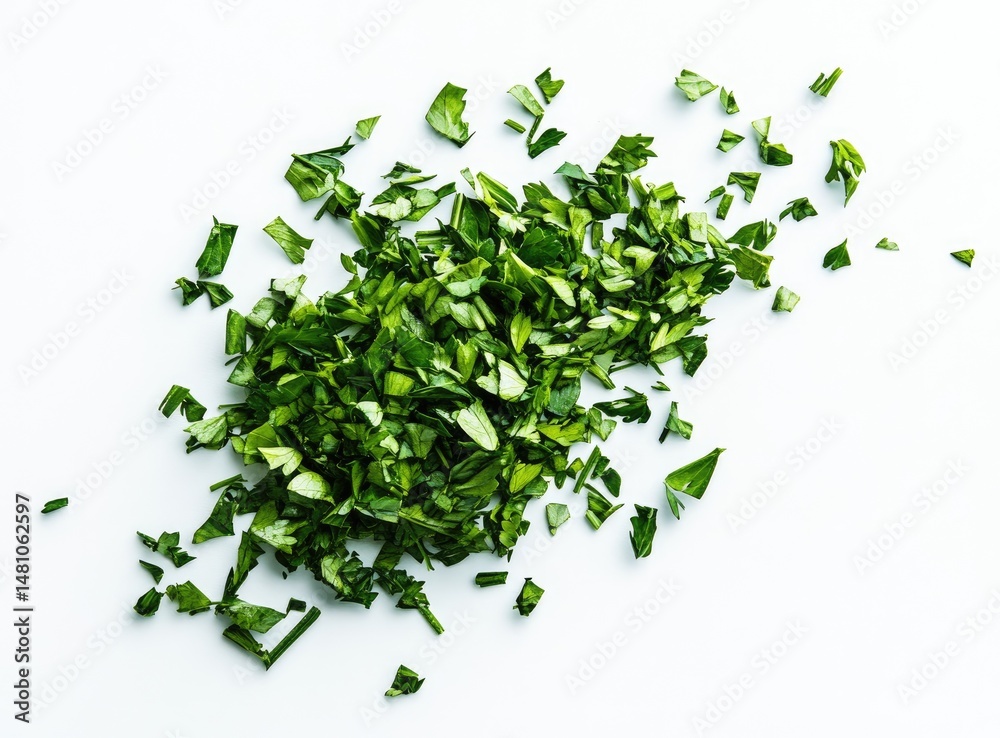 Obraz premium Freshly chopped parsley (1)