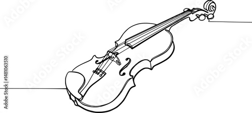 A hand drawn icon of a violin
