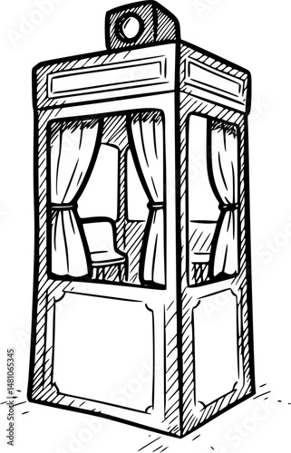 Photo Booth vector illustration
