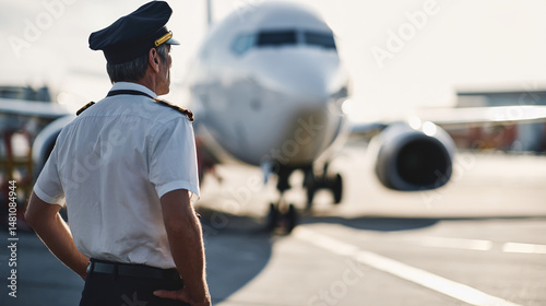 Pilot thoroughly inspecting airplane exterior cockpit checklist safety
