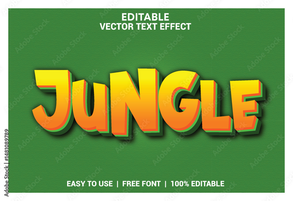 Jungle texte effet