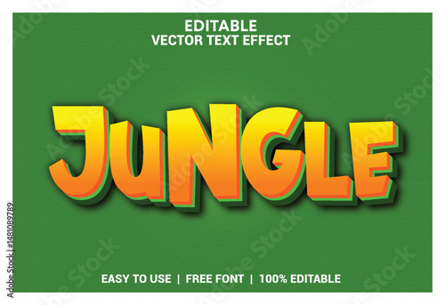 Jungle texte effet