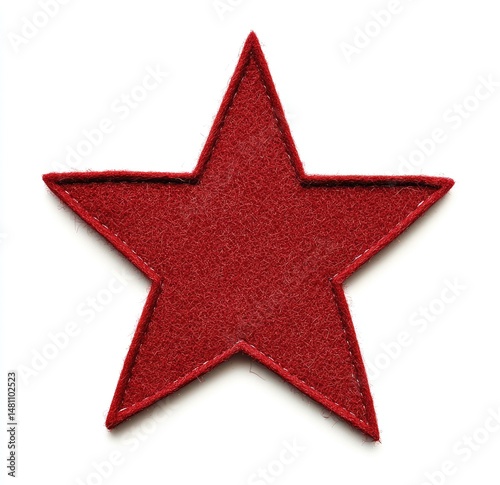Red star applique