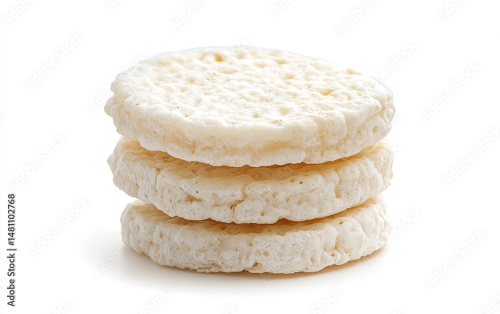 Stack of crispy rice cakes (1) Stack of crispy rice cakes (1)