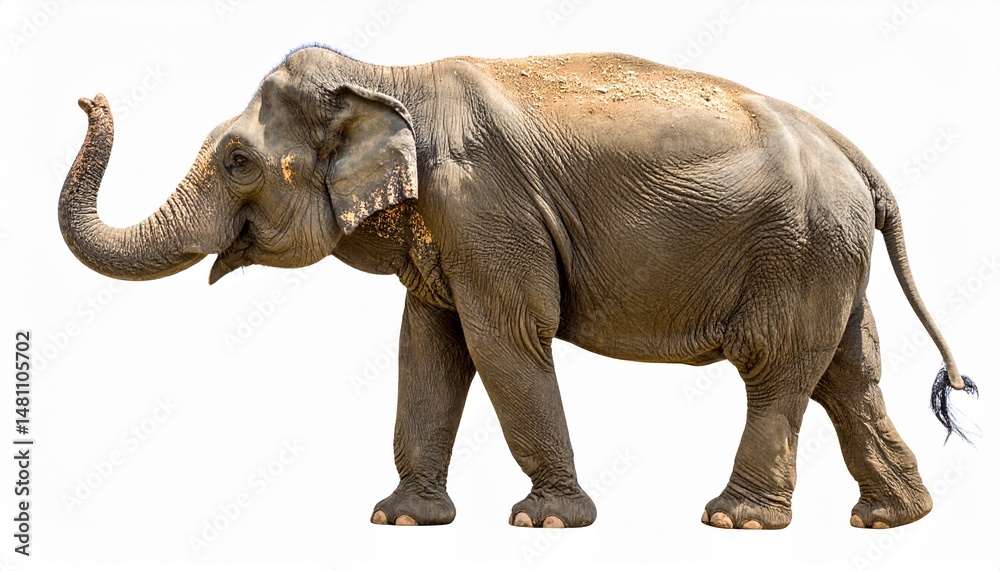 Obraz premium elephant isolated on white background.