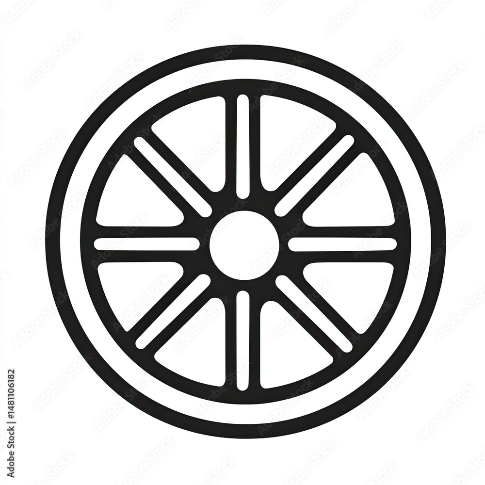 Obraz premium Classic wheel illustration