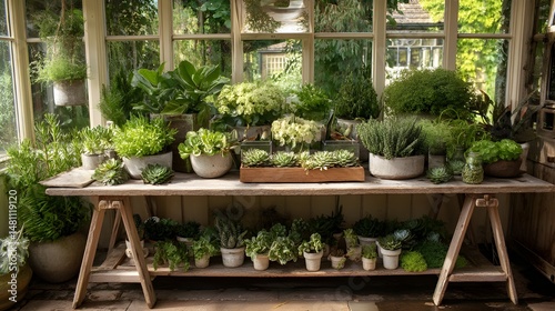Showcase stunning botanical arrangements on a lush green moss-covered display platform for ultimate visual impact
