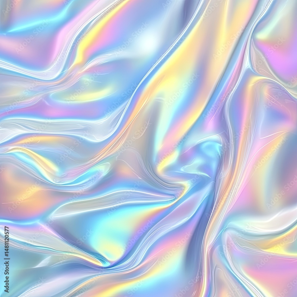 Fluid iridescent fabric, flowing pastel colors. Soft, smooth, shimmering textures Fluid iridescent fabric, flowing pastel colors. Soft, smooth, shimmering textures