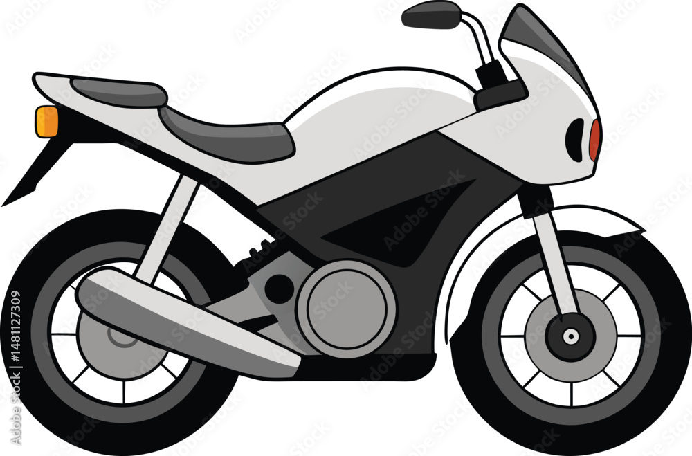 Fototapeta premium Sport Bike Illustration