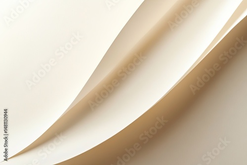 Soft, flowing paper curves