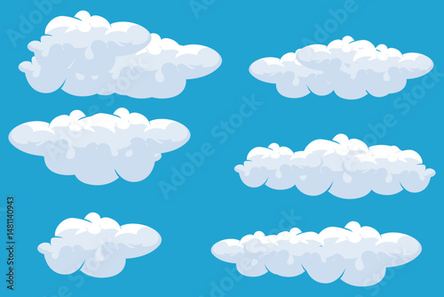 wallpaper background cloud simple minimalist illustration icon template natural scenery bright blue sky