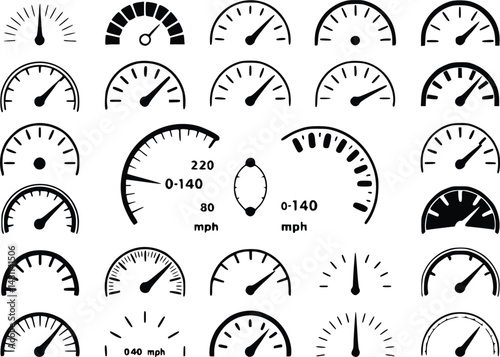 Speedometer Icons Gauge Speed  Measurement Vehicle
