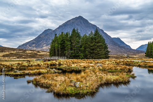 Buachaille Etive Mòr or The Buachaille, Glen Etive, Highlands, Scotland photo