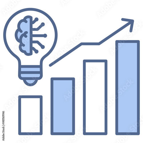 Competitive Intelligence Blue Icon