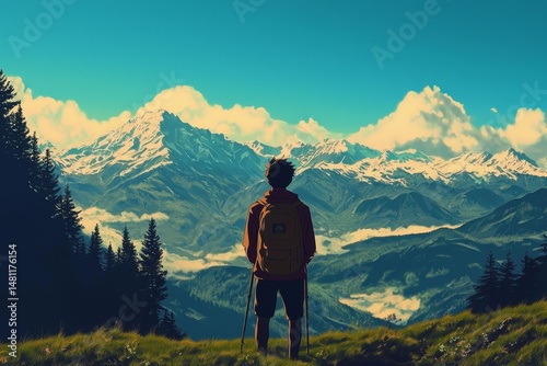 The dichotomy of emotions in manga: happiness versus sadness during an outdoor quest.