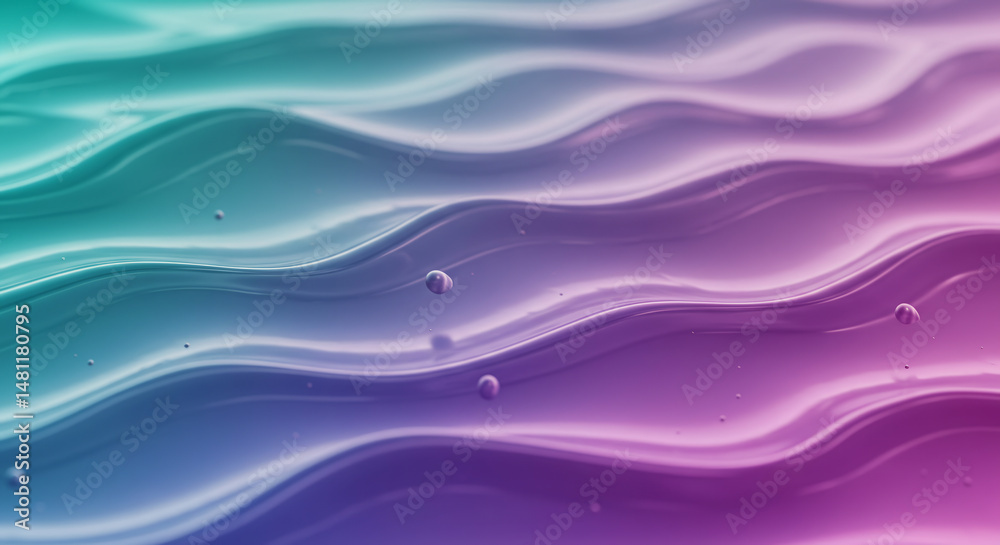 Obraz premium Futuristic Quantum Wave Echo Holographic Pattern