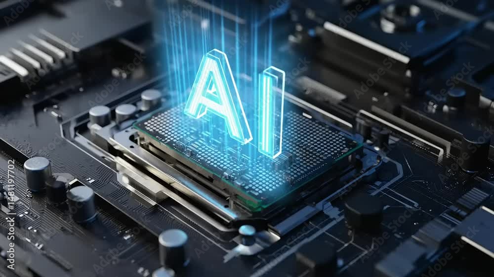 Luminescent AI powering computer processor circuitry Luminescent AI powering computer processor circuitry