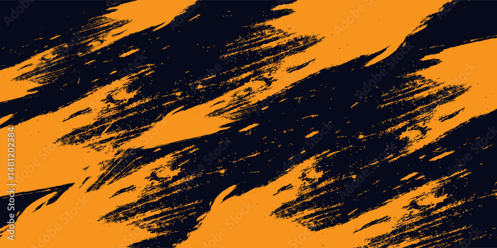 Dots pop art comics sport style vector illustration. Dots halftone yellow and black color pattern gradient grunge texture background.