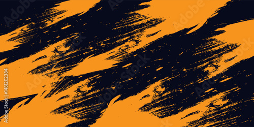 Dots pop art comics sport style vector illustration. Dots halftone yellow and black color pattern gradient grunge texture background.