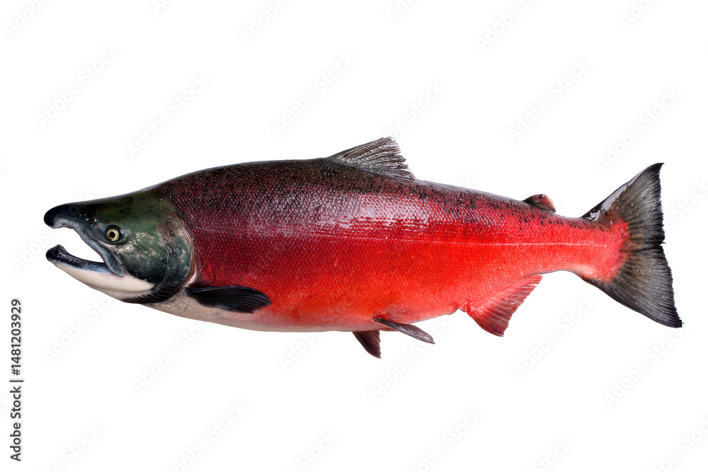 Naklejka premium Sockeye Salmon Pacific Ocean Fish