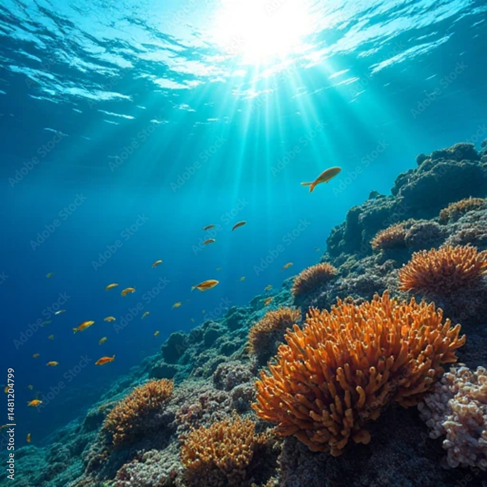 Obraz premium coral reef with fish