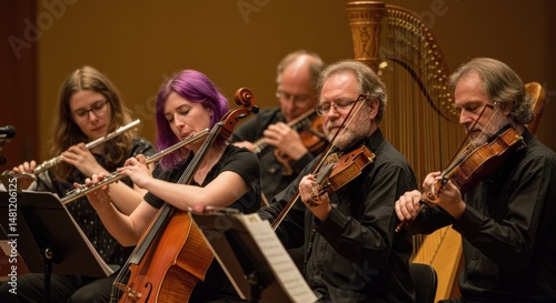 Classical musicians perform