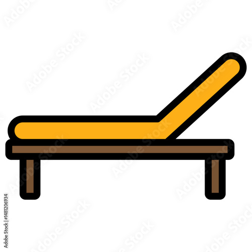 wooden bench icon