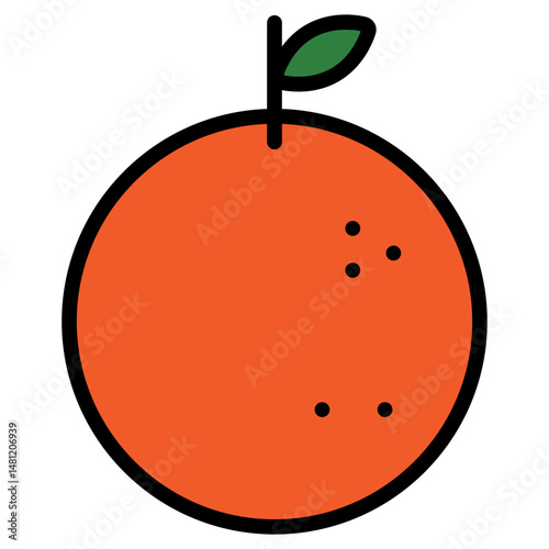orange fruit icon