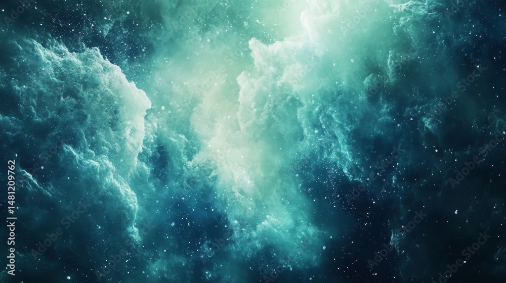 Obraz premium Mystical Deep Space Nebula