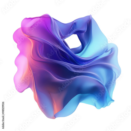 Abstract shape isolated in white background