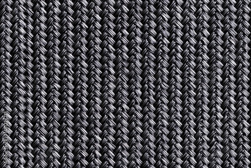 Wallpaper Mural Close-up of a black and white woven Carbon fiber fabric texture with a herringbone pattern. Torontodigital.ca