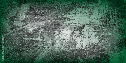 Chalk rubbed out on green chalkboard background