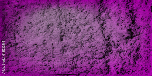 Closeup of purple textured concrete background. Dark edges  . eps 10
